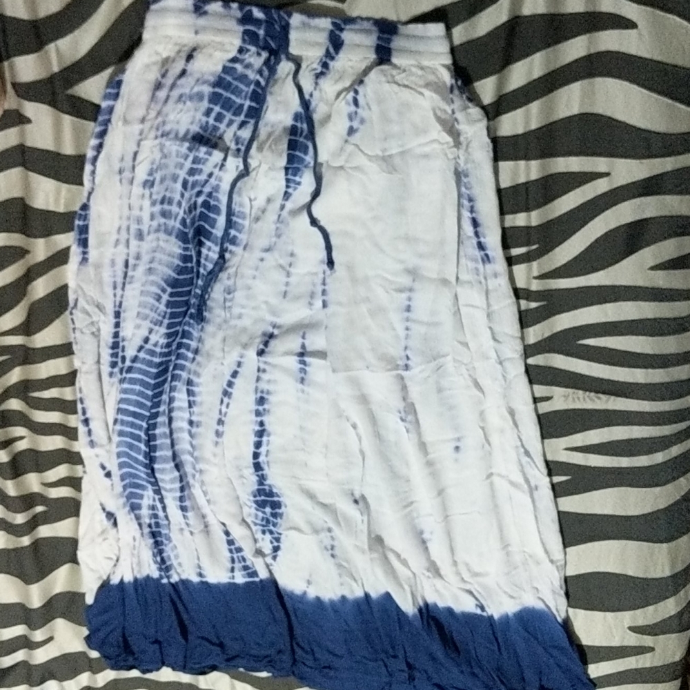 Long tie dye skirt